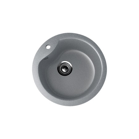 Kitchen wash Ulgran u102-309, d = 480 mm, dark gray color