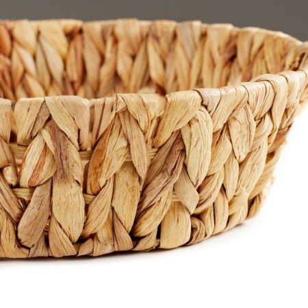 Decorative dish "Golden Kolos", 28 x 28 x 8 cm, water hyacinth-2