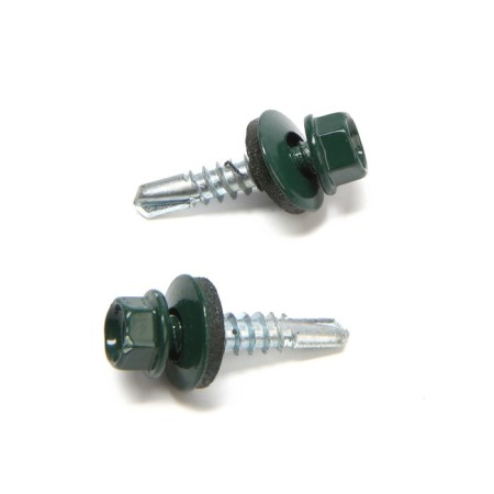 Roofing screws 5.5x25 mm, Ral6005 Color green, 200 pcs.-1