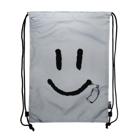 A bag for shoes 460 x 340 mm, silk -screen, reflective elements, phoenix "Smile"-1