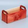 Wooden box with handles "Red", 24.5 × 5 × 10 cm