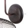 Sconces "bar" 1x60W Tsol: E27 Color: Black 25x18x16cm