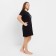 Night shirt female, black color/print, size 48