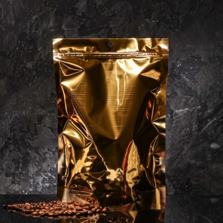 Pack Doy-Pak, matte, gold, with a transparent wall, 20 x 30 x 8 cm-3