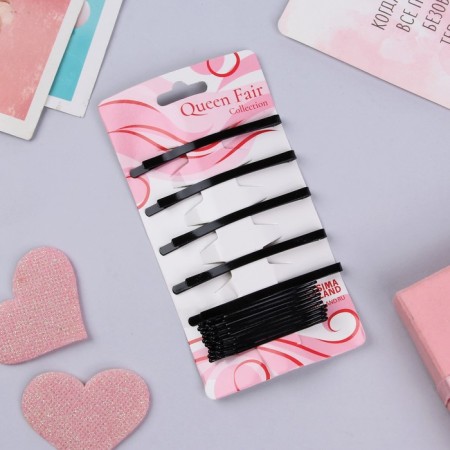 Invisible hair "Classical collection" (set 15 pcs) black