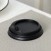 Plastic disposable lid for a black glass, with a valve, d = 8 cm