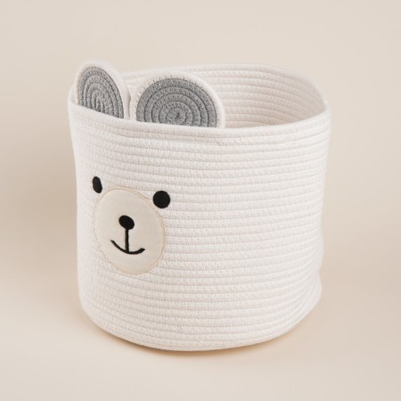Basket for storage of manual weaving, cotton 29x29x26 cm-1
