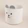 Basket for storage of manual weaving, cotton 29x29x26 cm