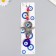 Suspension from the evil eye "Fatima Hand" 20.5 cm mix