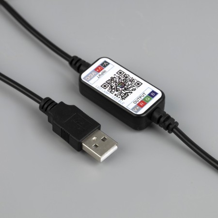 Smart garland “thread” 10 m Rosa, IP20, silver thread, 100 LED, control from the application, glow RGB, USB-8