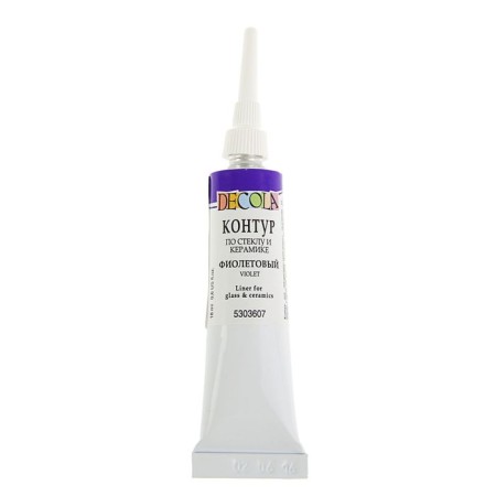 Cut on glass and ceramics 18 ml, ZHK Decola, purple, (5303607)