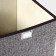 Stellid box for storage with a double lid of the Terie Daudus, 49 × 29 × 24 cm, gray color is gray