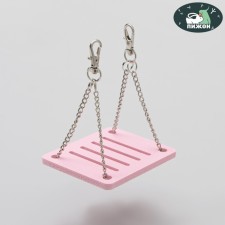 Swing for rodents on chains, 8.5 x 7 cm, foamed PVC, pink