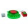 Set with pottery "Flower pots" Blue clay 36.5 x 25 x 7.5 cm