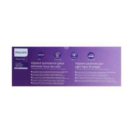 PHILIPS DST3010/30 iron, ceramic sole, 2000 watts, 30 g/min, 300 ml, purple-8