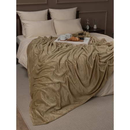 Texrepublic blanket, size 200x220 cm, beige color-8