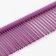 A comb for wool with galvanic coating, 18 x 3 cm, purple