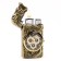 Gas lighter with clock "Dragon", piezo, gold