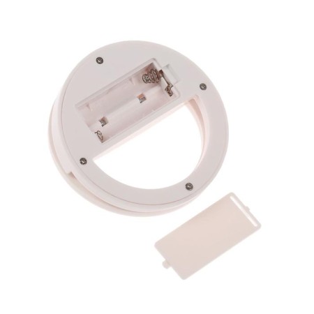 LED ring lamp for Luazon AKS-03, from batteries, 3 modes, white-7