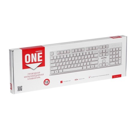 Smartbuy One 238 keyboard, wired, membrane, 104 keys, USB, white-5