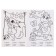 Training coloring for numbers and figures "Fairytale Heroes", size - 14.8 × 21 cm, 8 p.