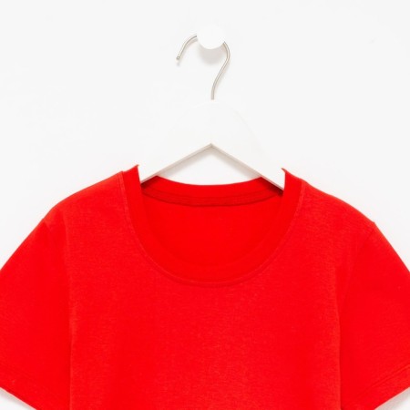 T -shirt for children, red color, height 122 cm-5