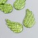 Decor for creativity plastic "Brilliant wings" green 2.2x3.3 cm