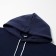 Male sweatshirt is laid down, the color is dark blue, size 52