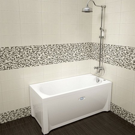 Bath screen Vannesa 2-31-0-1-0-239 "Nicole", mount, left-1