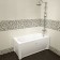 Bath screen Vannesa 2-31-0-1-0-239 "Nicole", mount, left