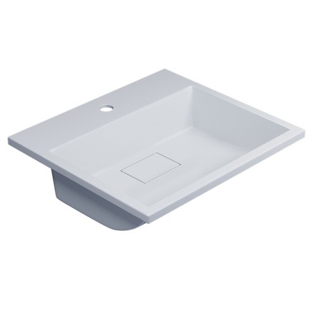 Snow -out sink Uperwood Barsa, 50 cm, rectangular, white-4