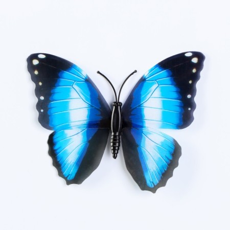 Magnet Plastic "Butterfly shines in the dark" 9 cm mix-4