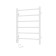 Two -heated towel rail Laris Felia CC6, 400x600 mm, 6 crossbars, left, white