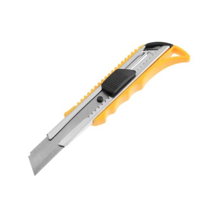 A universal tundra knife, a metal guide, a square latch, reinforced, 18 mm