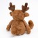 Soft toy "Deer", 18 cm, brown color