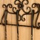 Kaminnaya set KN-6-5 wall, forged, bronze color, 3 objects: poker, scoop, panicle