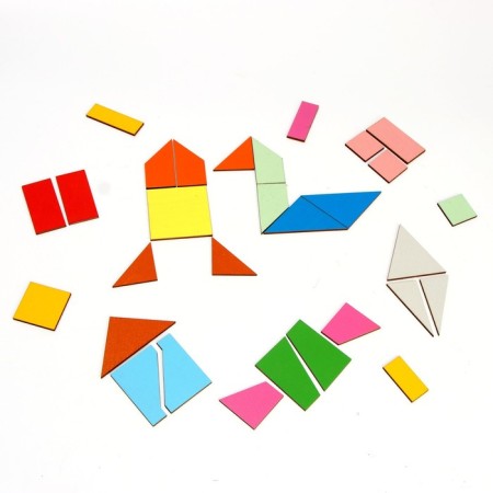Developing board "Fold the square" 1 level of complexity-3