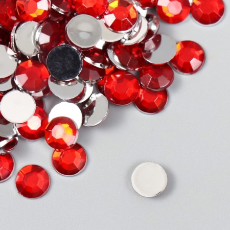 Decor for creativity plastic "Rhinas. Red" set 300 pcs d = 0.8 cm-1