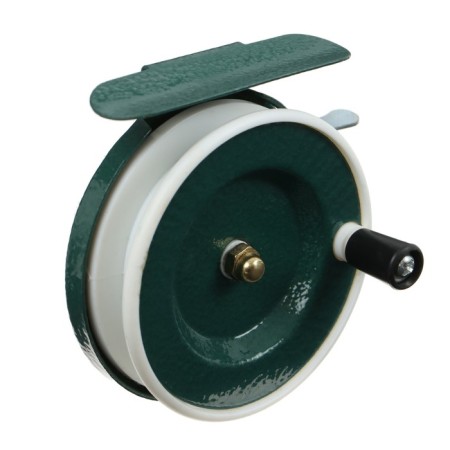 Inertial coil, metal plastic, diameter 6.5 cm, dark green/white color, 801-2
