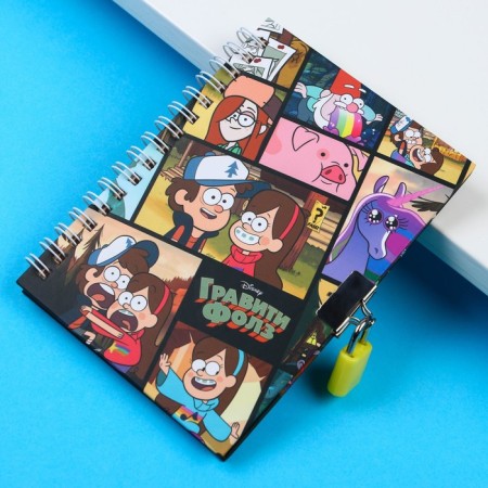 Note book on the lock A6, 50 sheets, gravity farz-2