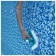 The brush rotating for cleaning the pool 58786