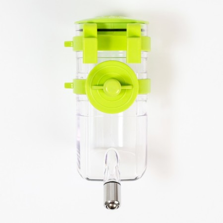 External drinker for a cage, 500 ml, green