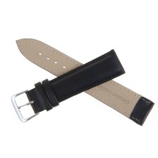 Solomon watch strap, 20 mm, eco-leather, L-20 cm, black