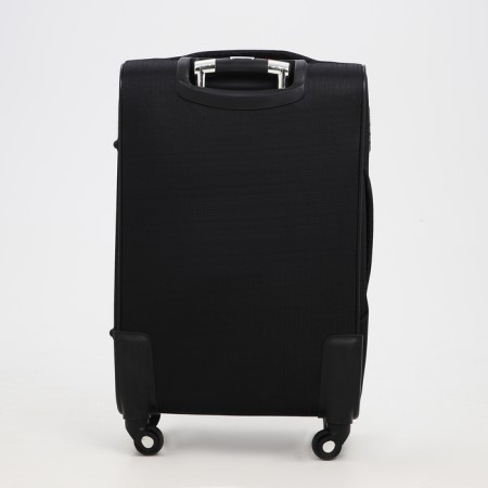 Small suitcase 24 "on lightning, code castle, with extension, black color-6
