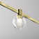 Technical TR148-1-3W3K-BS Bubble, 85x85x115 mm, LED, 3W, 80lm, 3000K, Brass, Brass Complete