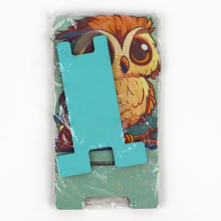 Stand for the phone "Owl", 8.9 x 16.3 cm.-6