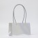 Bag for flowers silver, moisture -resistant, 22x11x14 cm