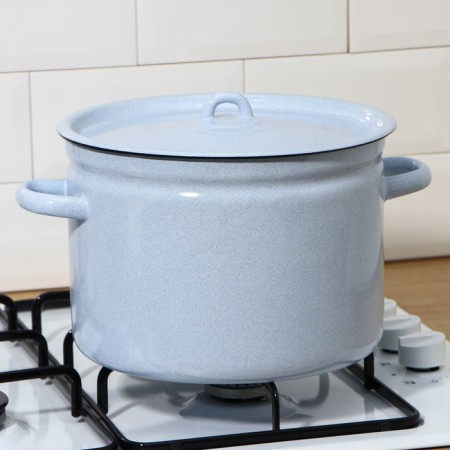 Pan 7 l, without decolleys, induction, metal cover, mix color-3