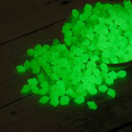 Decorative baby for aquarium, luminous, 9 - 13 mm, 500 g, yellow-1
