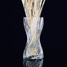 Decorative vase for Lenardi flowers, glass, 26 cm